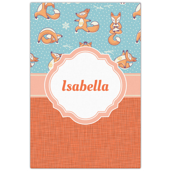 Foxy Yoga 20x30 - Canvas Print - Front View