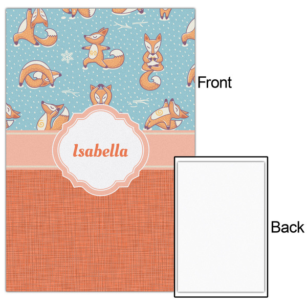 Foxy Yoga 20x30 - Matte Poster - Front & Back