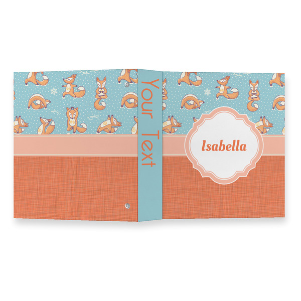 Foxy Yoga 3 Ring Binders - Full Wrap - 1" - OPEN OUTSIDE