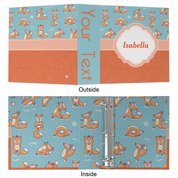Foxy Yoga 3 Ring Binders - Full Wrap - 2" - APPROVAL
