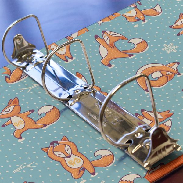 Foxy Yoga 3 Ring Binders - Full Wrap - 2" - DETAIL