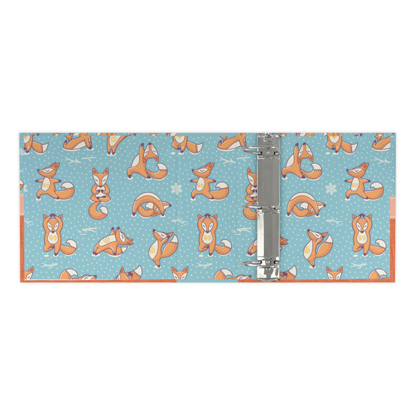 Foxy Yoga 3 Ring Binders - Full Wrap - 3" - OPEN INSIDE