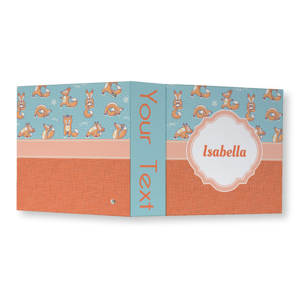 Foxy Yoga 3 Ring Binders - Full Wrap - 3" - OPEN OUTSIDE