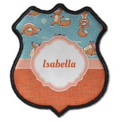 Foxy Yoga Iron On Shield Patch C w/ Name or Text