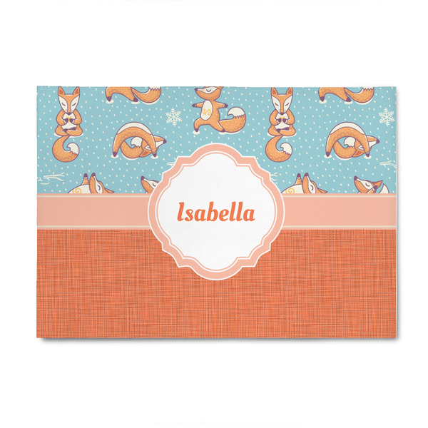 Custom Foxy Yoga 4' x 6' Indoor Area Rug (Personalized)