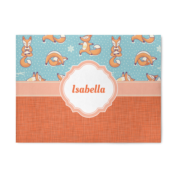 Custom Foxy Yoga 5' x 7' Indoor Area Rug (Personalized)