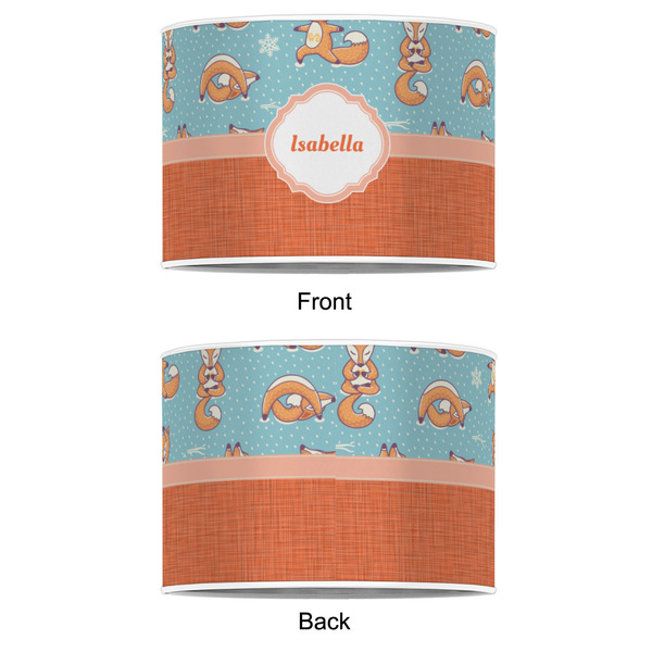 Foxy Yoga 8" Drum Lampshade - APPROVAL (Poly Film)