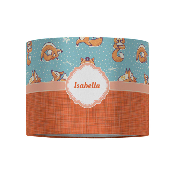 Foxy Yoga 8" Drum Lampshade - FRONT (Fabric)