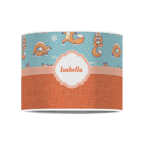 Foxy Yoga 8" Drum Lampshade - FRONT (Poly Film)