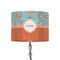 Foxy Yoga 8" Drum Lamp Shade - Fabric (Personalized)