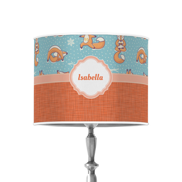 Foxy Yoga 8" Drum Lampshade - ON STAND (Poly Film)