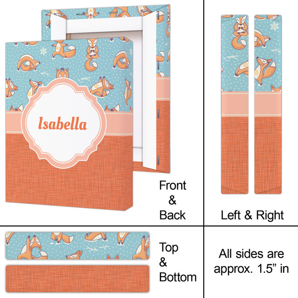 Foxy Yoga 8x10 - Canvas Print - Approval