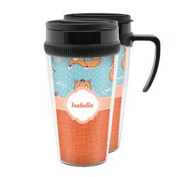 Foxy Yoga Acrylic Travel Mug (Personalized)