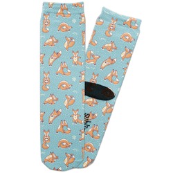 Foxy Yoga Adult Crew Socks (Personalized)