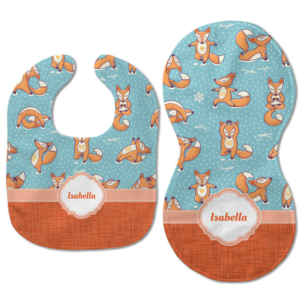 Foxy Yoga Baby Bib & Burp Set - Approval (new bib & burp)