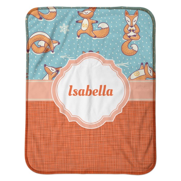 Foxy Yoga Baby Sherpa Blanket - Flat