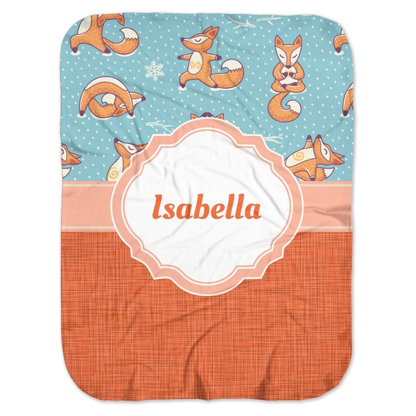 Custom Foxy Yoga Baby Swaddling Blanket (Personalized)