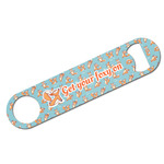 Foxy Yoga Bar Bottle Opener w/ Name or Text