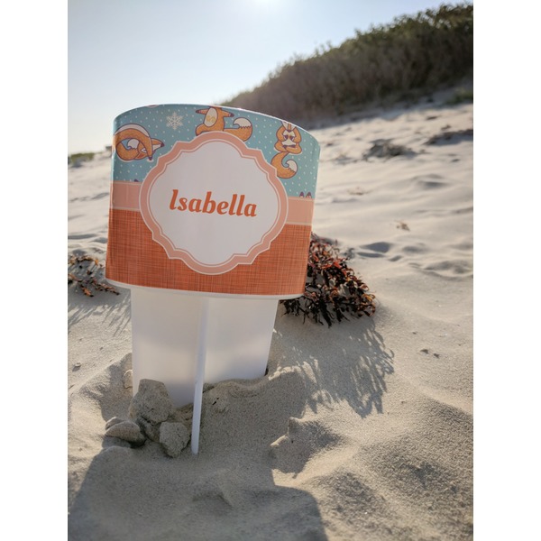 Foxy Yoga Beach Spiker white on beach with sand