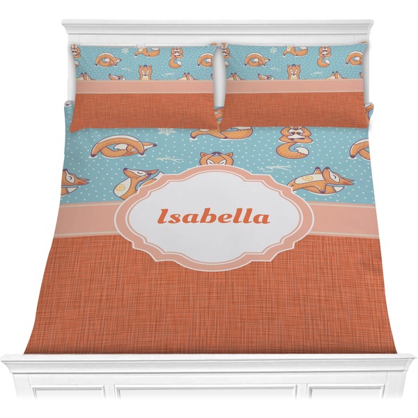 Custom Foxy Yoga Comforter Set - Full / Queen (Personalized)