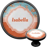 Foxy Yoga Cabinet Knob (Black) (Personalized)