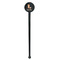 Foxy Yoga Black Plastic 7" Stir Stick - Round - Single Stick