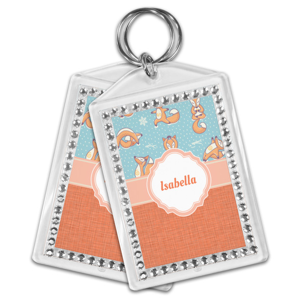 Foxy Yoga Bling Keychain - MAIN