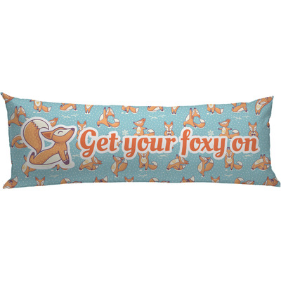 Foxy Yoga Body Pillow Case (Personalized)