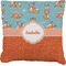 Foxy Yoga Burlap Pillow 22"