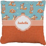 Foxy Yoga Faux-Linen Throw Pillow 26" (Personalized)