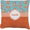 Foxy Yoga Burlap Pillow 24"