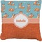 Foxy Yoga Faux-Linen Throw Pillow 26" (Personalized)