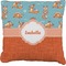 Foxy Yoga Burlap Pillow (Personalized)