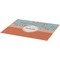 Foxy Yoga Burlap Placemat (Angle View)