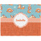 Foxy Yoga Woven Fabric Placemat - Twill w/ Name or Text
