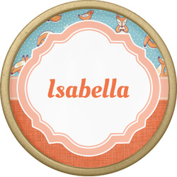 Foxy Yoga Cabinet Knob - Gold (Personalized)