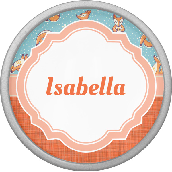 Foxy Yoga Cabinet Knob - Nickel - Front