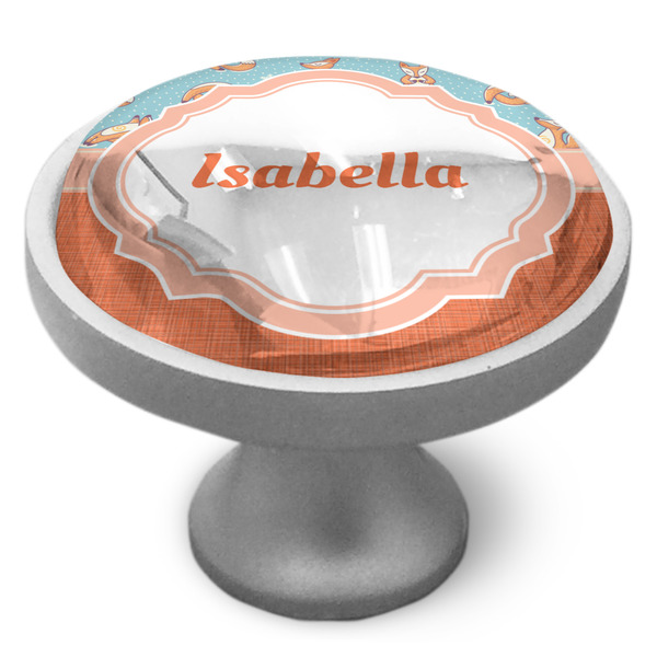 Foxy Yoga Cabinet Knob - Nickel - Side