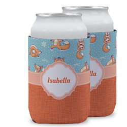 Foxy Yoga Can Cooler (12 oz) w/ Name or Text
