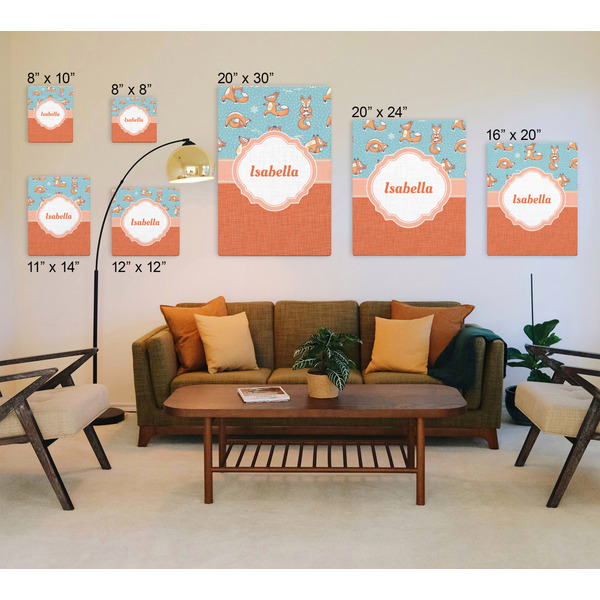 Foxy Yoga Canvas Prints - Multiple Sizes