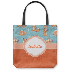 Foxy Yoga Canvas Tote Bag (Personalized)