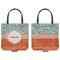 Foxy Yoga Canvas Tote - Front and Back