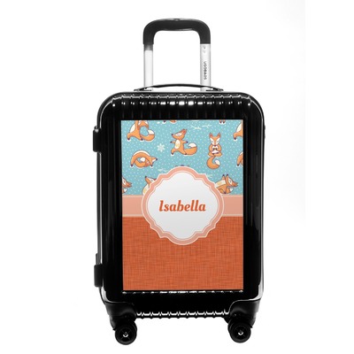 Foxy Yoga Carry On Hard Shell Suitcase (Personalized)