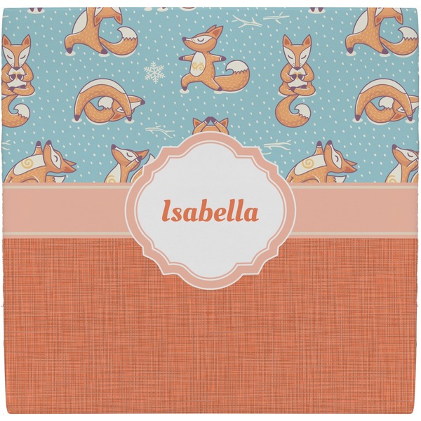 Custom Foxy Yoga Ceramic Tile Hot Pad (Personalized)