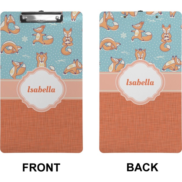Foxy Yoga Clipboard (Legal) (Front + Back)