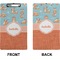 Foxy Yoga Clipboard (Legal) (Front + Back)