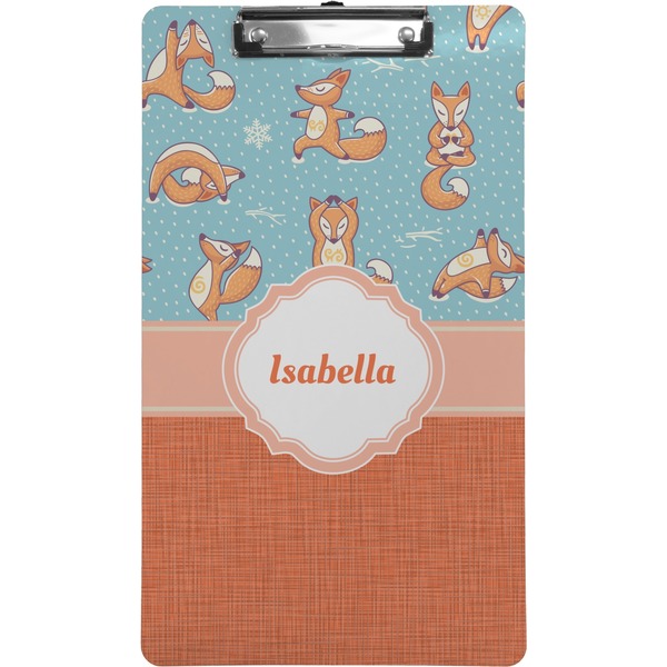 Custom Foxy Yoga Clipboard (Legal Size) (Personalized)