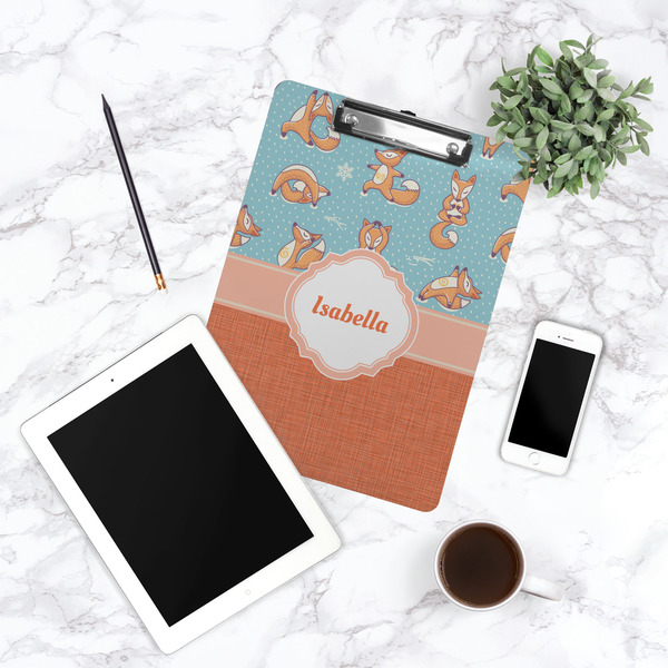 Foxy Yoga Clipboard - Lifestyle Photo