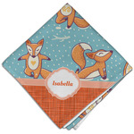 Foxy Yoga Cloth Dinner Napkin - Single w/ Name or Text