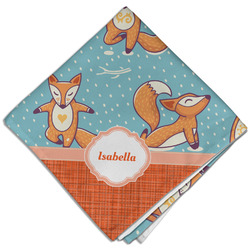 Foxy Yoga Cloth Dinner Napkin - Single w/ Name or Text